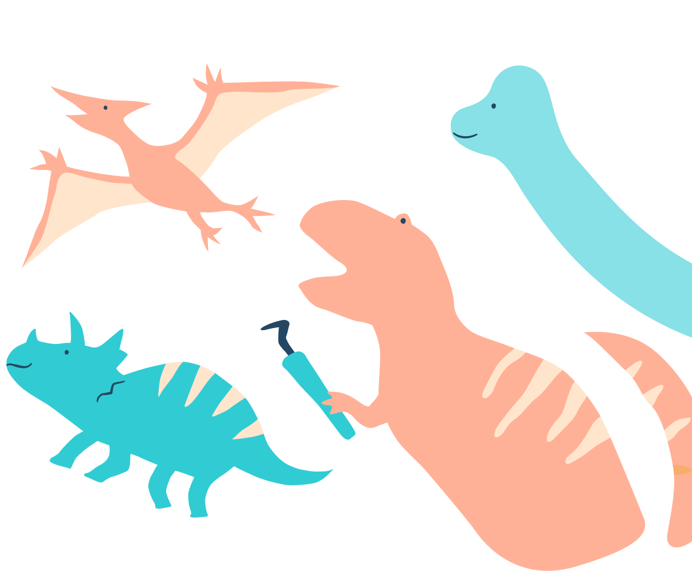 恐竜のイラスト