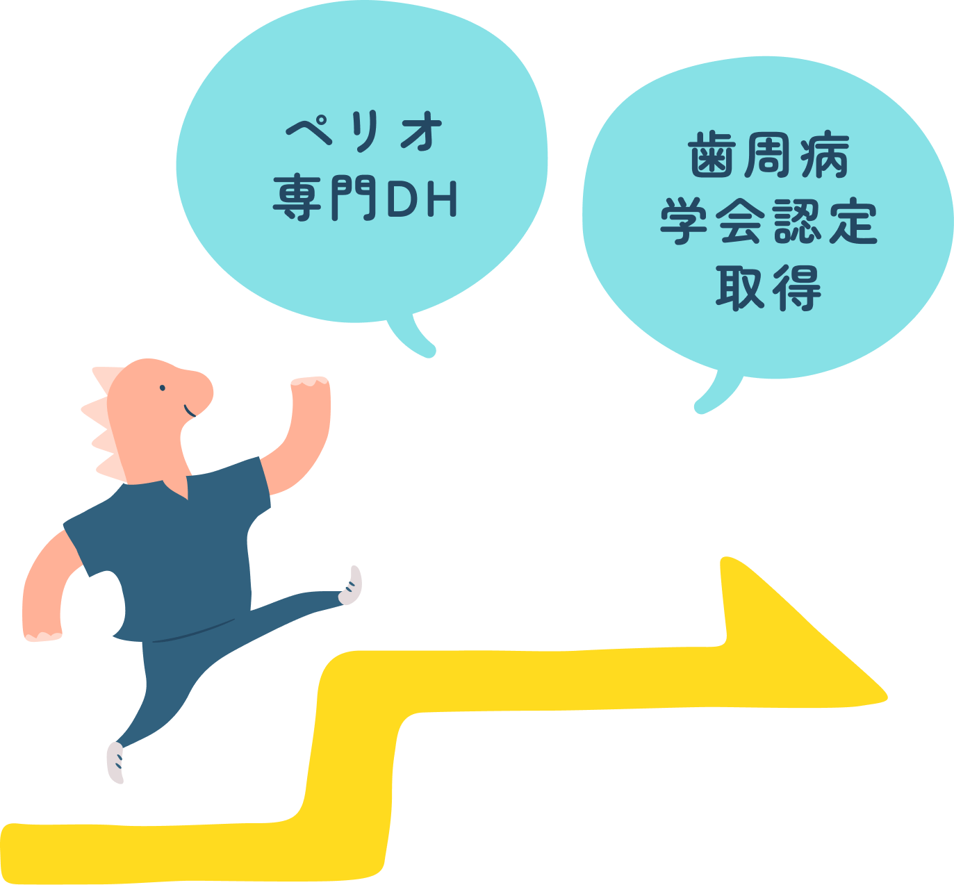 step upのイラスト