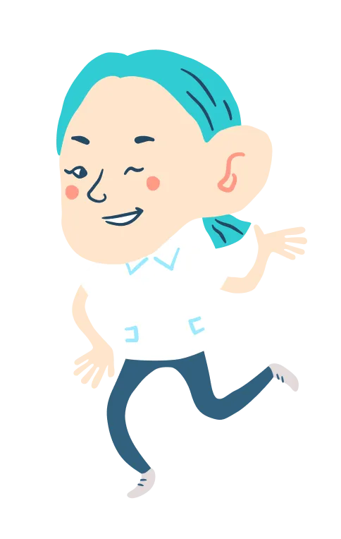 スタッフのイラスト